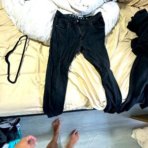 Young La Men’s Black Denim pants